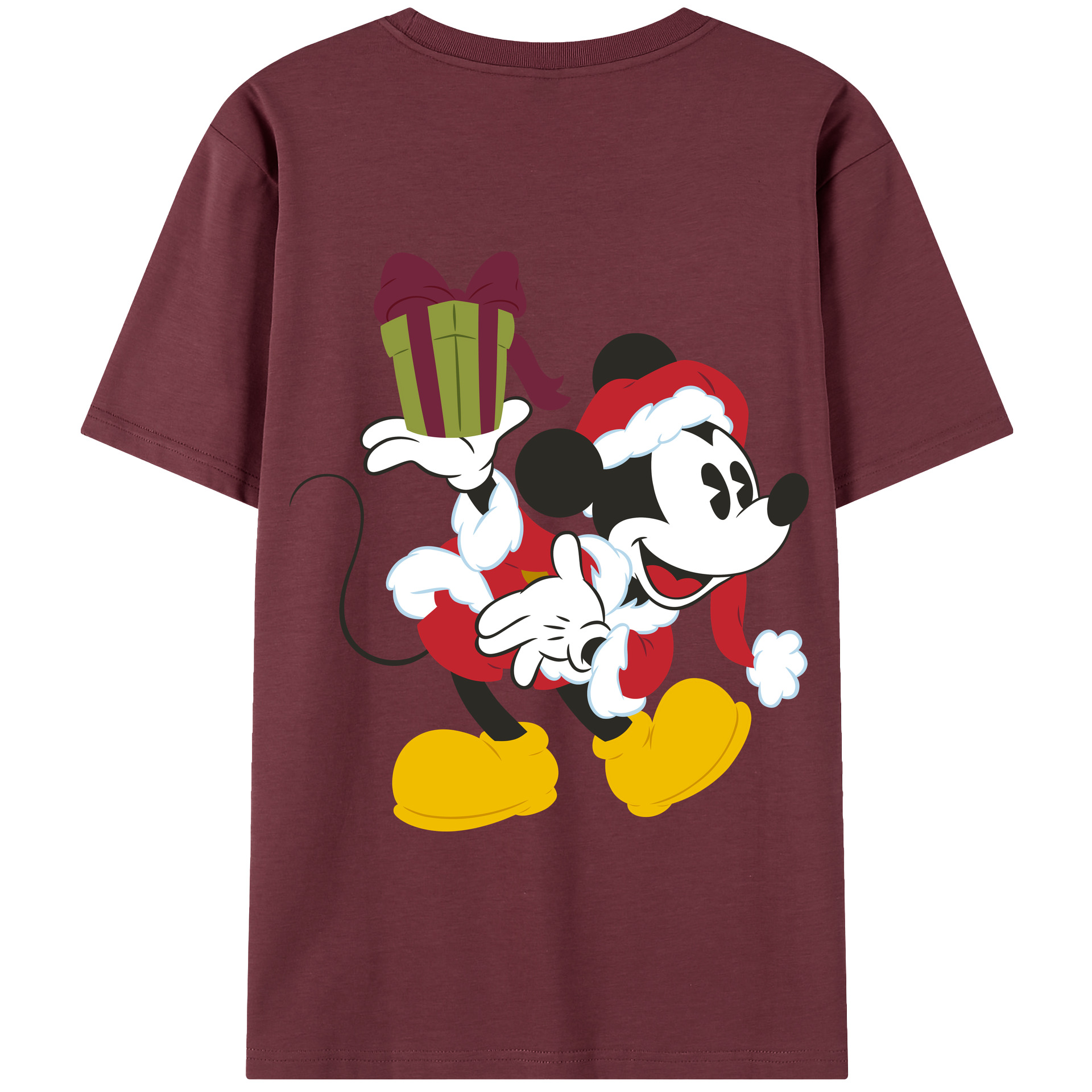 （画像用） ミッキーマウス Mickey Mouse 綿100％半袖Tシャツ（背面プリント）